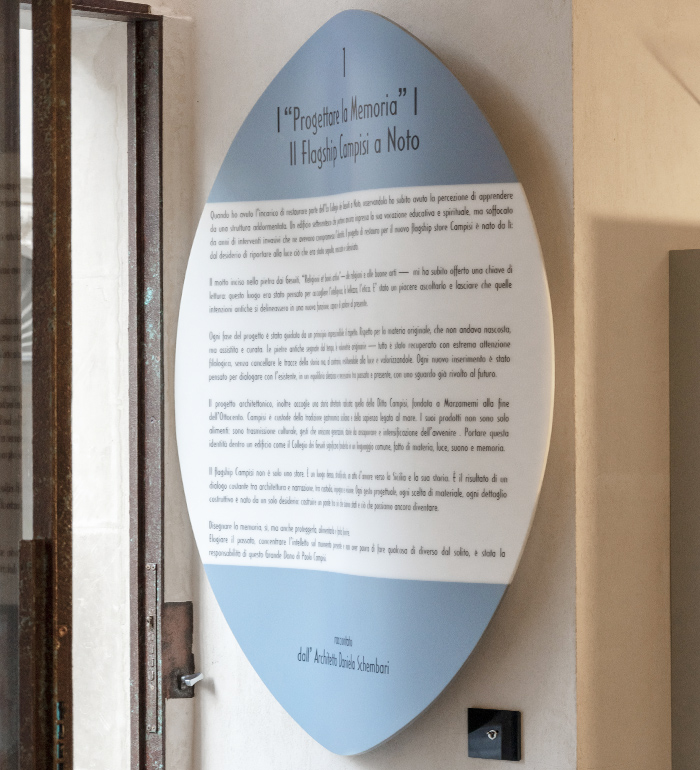 Targa di design su misura